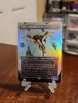 Momo, Friendly Flier Borderless 317 FOIL Rare MTG Avatar: The Last Airbender TLA - Image 1