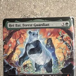 Hei Bai, Forest Guardian Extended Art #205 Regular Mythic - MTG TLE Avatar - Image 3