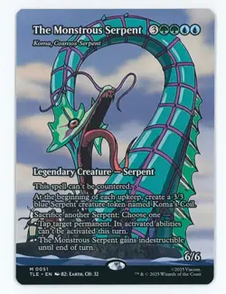 The Monstrous Serpent (Borderless) #0051 MTG Avatar: The Last Airbender Magic - Image 1