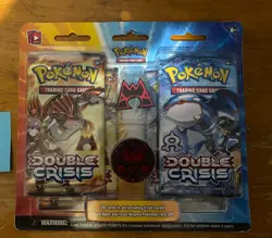 Double Crisis Team Magma Blister Pack Sealed XY 2015 Pokemon TCG Groudon Kyogre - Image 1