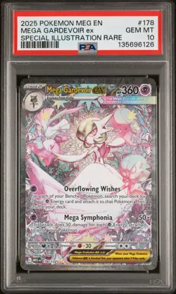 2025 POKEMON MEG EN-MEGA EVOLUTION #178 MEGA GARDEVOIR EX PSA 10 - Image 1