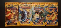 Pokemon XY Flashfire Booster Packs X4 Factory Sealed 2016 Pokemon TCG - Image 1
