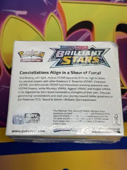 Brilliant Stars Booster Box (Factory Sealed) 2022 Pokemon TCG: Sword & Shield - Image 3