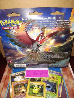 Pokemon 2017 Burning Shadows 3 Pack Blister Sealed Cosmog Cosmos Holo Promo SM42 - Image 2
