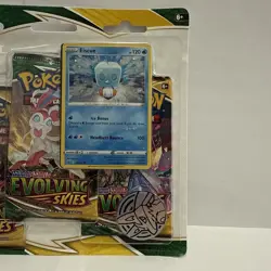 POKEMON SWORD SHIELD EVOLVING SKIES 3-PACK Blister BOOSTER EISCUE PROMO 820650808814 - Image 3