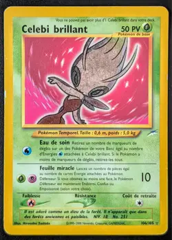 Celebi Brillant - Neo Destiny - 106/105 - Carte Pokemon FR Officielle - Image 3