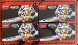 Pokemon TCG Scarlet And Violet Prismatic Evolutions Surprise Box Lot Of 4 - Image 1