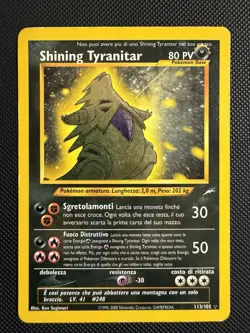 Pokemon 2002 Shining Tyranitar Neo Destiny 113/105 Italiano Wotc - Image 1