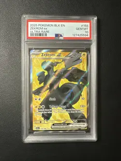 PSA 10 Zekrom 158/086 Black Bolt Pokemon TCG English - Image 1