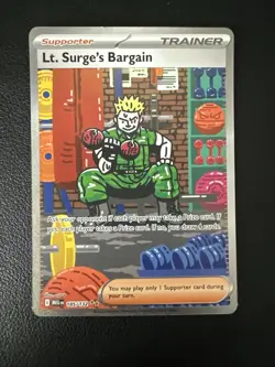Lt. Surge's Bargain 185/132 Mega Evolution Pokemon TCG English - Image 1