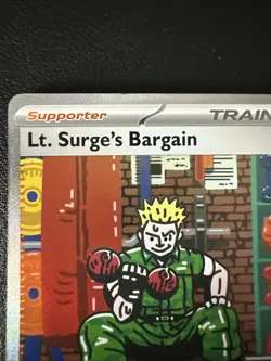 Lt. Surge's Bargain 185/132 Mega Evolution Pokemon TCG English - Image 2