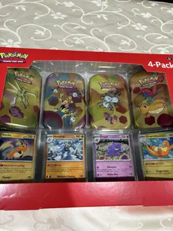 Pokemon TCG Scarlet & Violet 151 Mini Tin 4-Pack Lot 2 Sam’s Club Sealed - Image 1