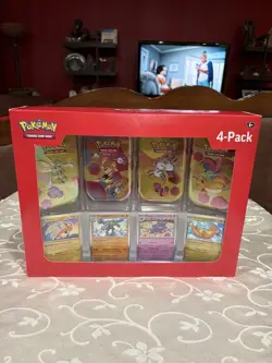 Pokemon TCG Scarlet & Violet 151 Mini Tin 4-Pack Lot 2 Sam’s Club Sealed - Image 4