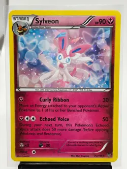 Sylveon 72/111 Pokemon TCG XY - Furious Fists Cracked Ice Holo MP - Image 1