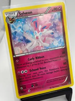 Sylveon 72/111 Pokemon TCG XY - Furious Fists Cracked Ice Holo MP - Image 2