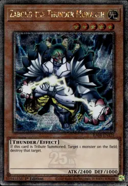 Zaborg the Thunder Monarch 1st Ed Quarter Century RA04-EN125 Yu-Gi-Oh! - Image 1