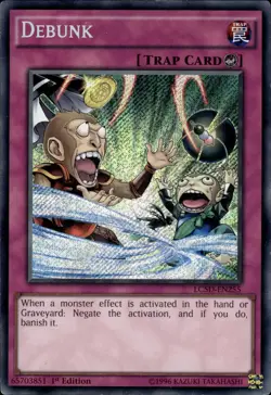 Debunk - Secret Rare 1st Edition LC5D-EN255 - LP - YuGiOh - Image 1