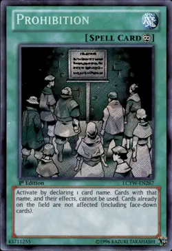 Prohibition - Secret Rare 1st Edition LCYW-EN267 - NM - YuGiOh - Image 1