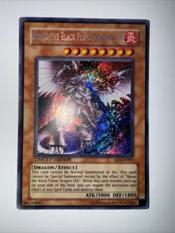 Yugioh - Horus the Black Flame Dragon LV8 EEN-ENSE1 Secret Rare Promo - Image 1