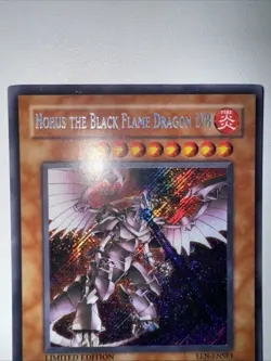 Yugioh - Horus the Black Flame Dragon LV8 EEN-ENSE1 Secret Rare Promo - Image 3