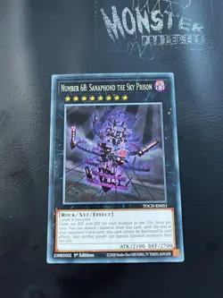 YUGIOH NUMBER 68: SANAPHOND THE SKY PRISON RARE TOCH-EN051 1ST EDITION - Image 1