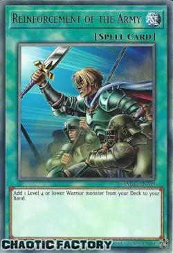 YUGIOH AMDE-EN039 Reinforcement of the Army Rare 1st Edition NM - Image 1