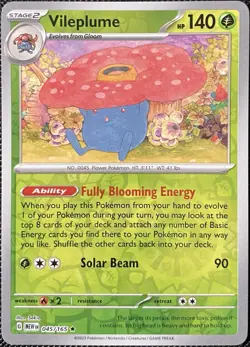 Vileplume 045/165 Sv: Scarlet & Violet 151 Reverse Holo - Pokemon Card - Image 1