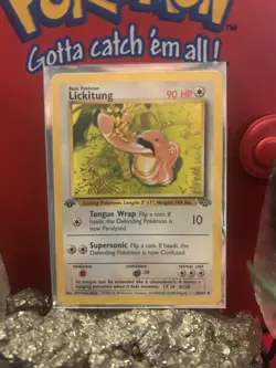 Pokemon TCG Lickitung 1st Edition Jungle 1999 Card #38/64 - Image 1