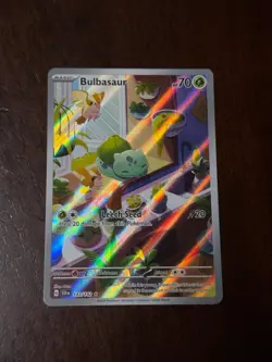 Pokemon TCG Bulbasaur Card 143/142 Stellar Crown Illustration, Rare Near Mint - Image 1