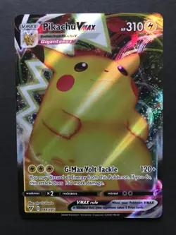 Pikachu VMAX 044/185 Vivid Voltage SWSH ULTRA RARE Pokemon Card Near Mint - Image 1