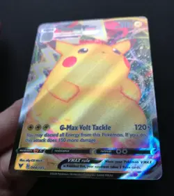 Pikachu VMAX 044/185 Vivid Voltage SWSH ULTRA RARE Pokemon Card Near Mint - Image 4