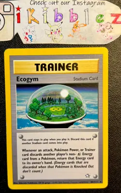 Ecogym 84/111 LP Neo Genesis Non Holo RARE Trainer Pokemon Card! - Image 1