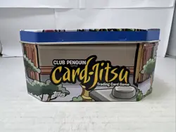 Collectible Disney Topps Club Penguin Card-Jitsu TCG Tin Dented - Tin ONLY #ML - Image 4
