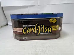 Collectible Disney Topps Club Penguin Card-Jitsu TCG Tin Dented - Tin ONLY #ML - Image 5