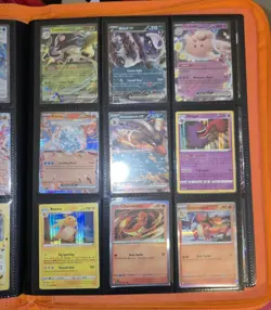 Pokemon Card Lot Binder, Holos, Promos, With Bonus Jumbo Cards And Lorcana - Image 2