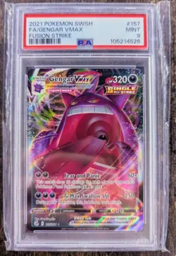 Gengar VMAX 157/264 Full Art | 2021 Fusion Strike | Pokemon Card | PSA 9 MINT - Image 1