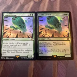 MTG / Jumbo Cactuar X 2 - Foil & Non Foil - Nm & Never Played - Image 1