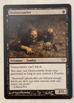 1x Gravecrawler Dark Ascension MTG Magic the Gathering LP - Image 1