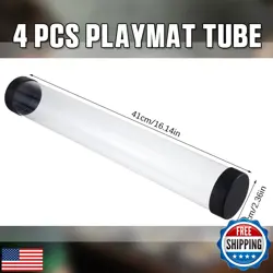 Barydat 4 Pcs Playmat Tube Round TCG Artwork Tube 16.14 Inch MTG Playmat Case - Image 2