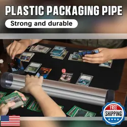 Barydat 4 Pcs Playmat Tube Round TCG Artwork Tube 16.14 Inch MTG Playmat Case - Image 4
