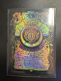 The One Ring Poster Foil Mtg NM LOTR - Image 2