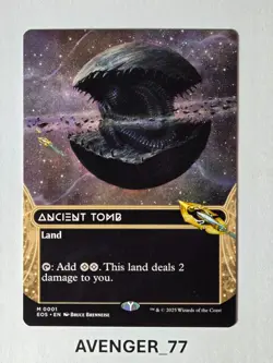 * Magic MTG #0001 Ancient Tomb Borderless Edge of Eternities Stellar Sight EOS - Image 1