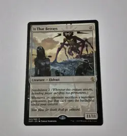 MTG It That Betrays Duel Decks Zendikar vs. Eldrazi MP W Etching on Back - Image 1