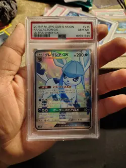2018 POKEMON JAPANESE SUN & MOON ULTRA SHINY GX GLACEON GX ULTRA SHINY GX PSA 10 - Image 1