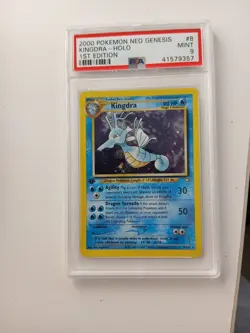 2000 Pokemon 1st Edition Neo Genesis KINGDRA #8/111 Holo Rare PSA 9 MINT - Image 3