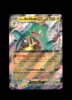 Pokemon TCG Ionos Bellibolt ex 053/159 Journey Together Double Rare Holo NM/M - Image 1