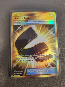 Karate Belt 252/236 Secret Rare Holo Pokemon Unified Minds NM Fast Shipping! - Image 1