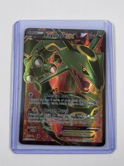 Pokemon TCG Rayquaza EX (123 Full Art) 123/124 B&W Dragons Exalted Holo - LP - Image 1