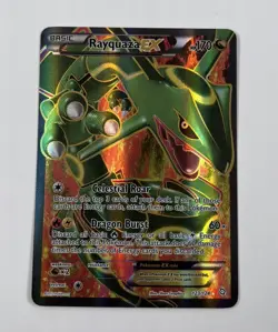 Pokemon TCG Rayquaza EX (123 Full Art) 123/124 B&W Dragons Exalted Holo - LP - Image 3