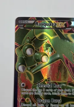 Pokemon TCG Rayquaza EX (123 Full Art) 123/124 B&W Dragons Exalted Holo - LP - Image 4
